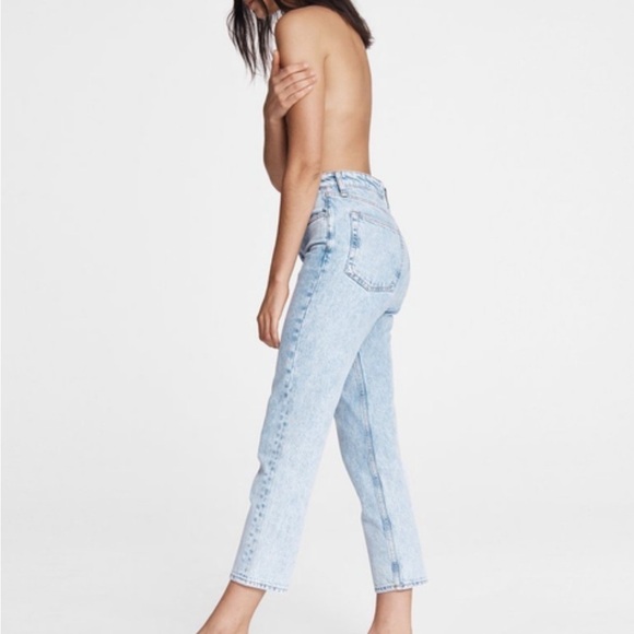 Rag & Bone Maya High Rise Ankle Slim Jean MISSING Button Size 25 - Picture 2 of 16